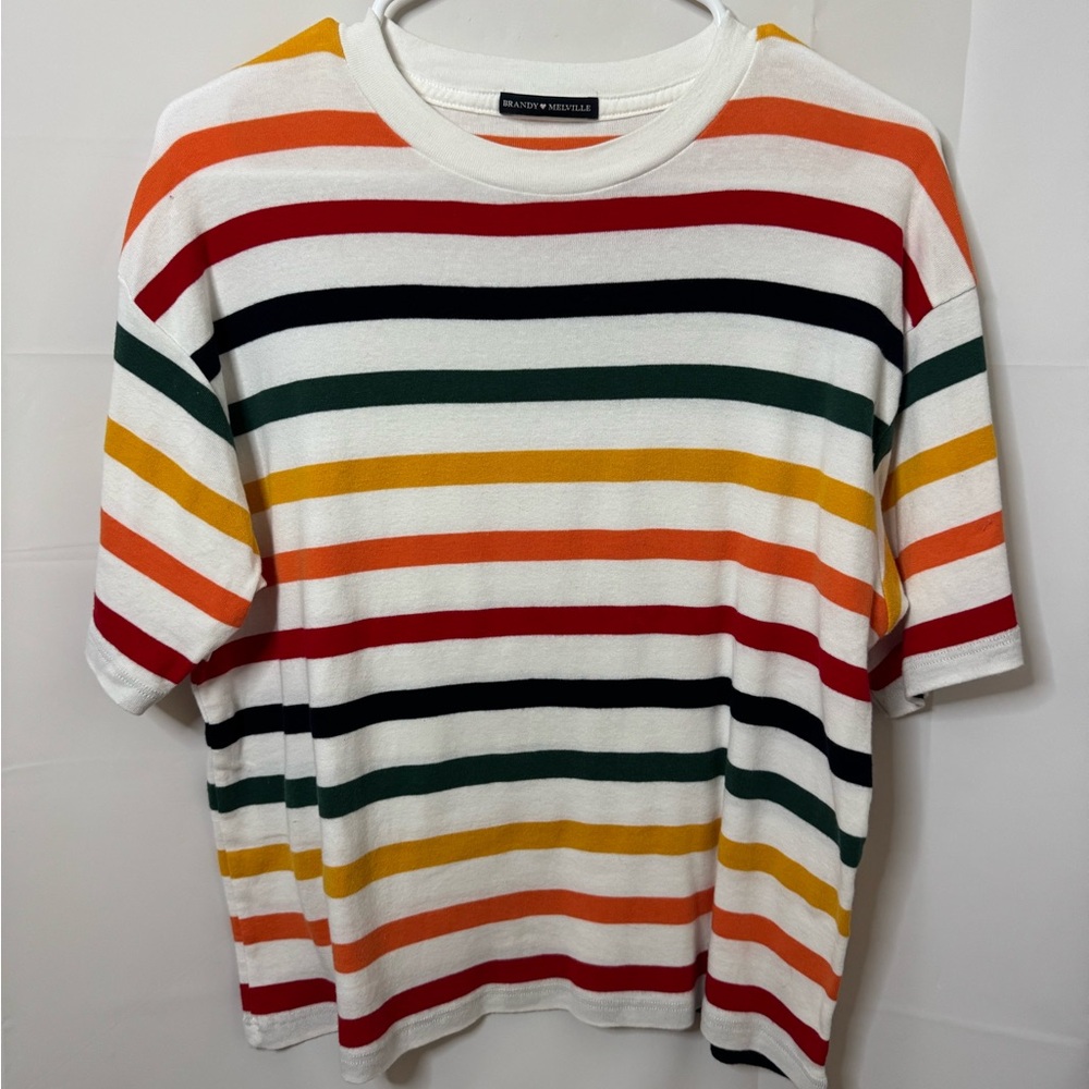 Brandy Melville Colored Striped Tee